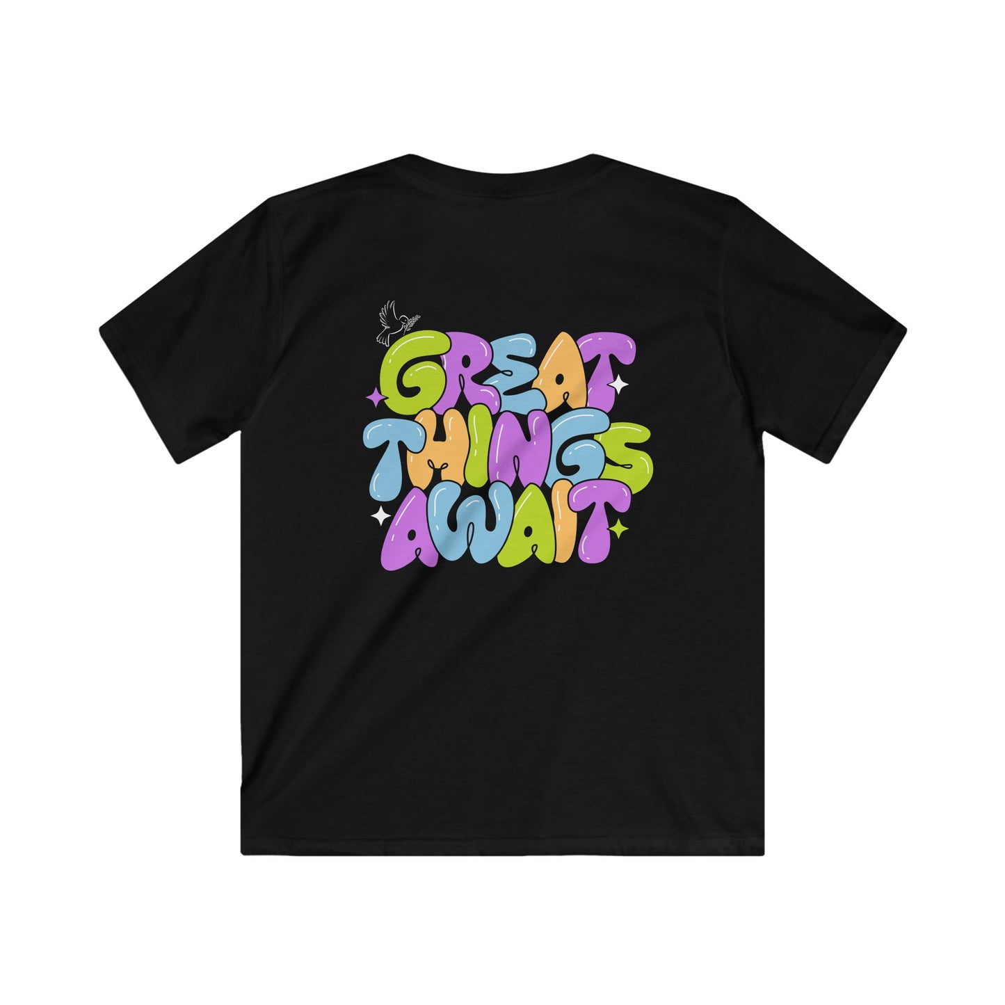 Great things await - KIDS back print