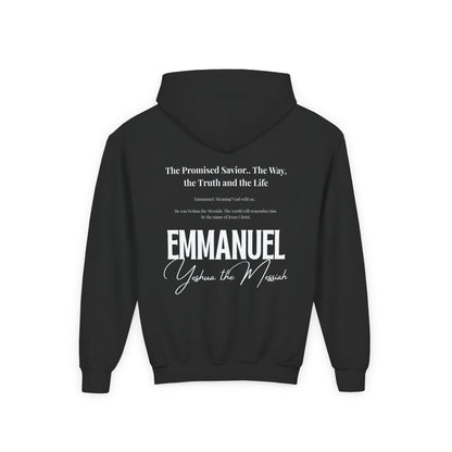 Emmanue back print: "God in us"