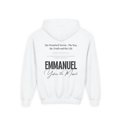 Emmanue back print: "God in us"