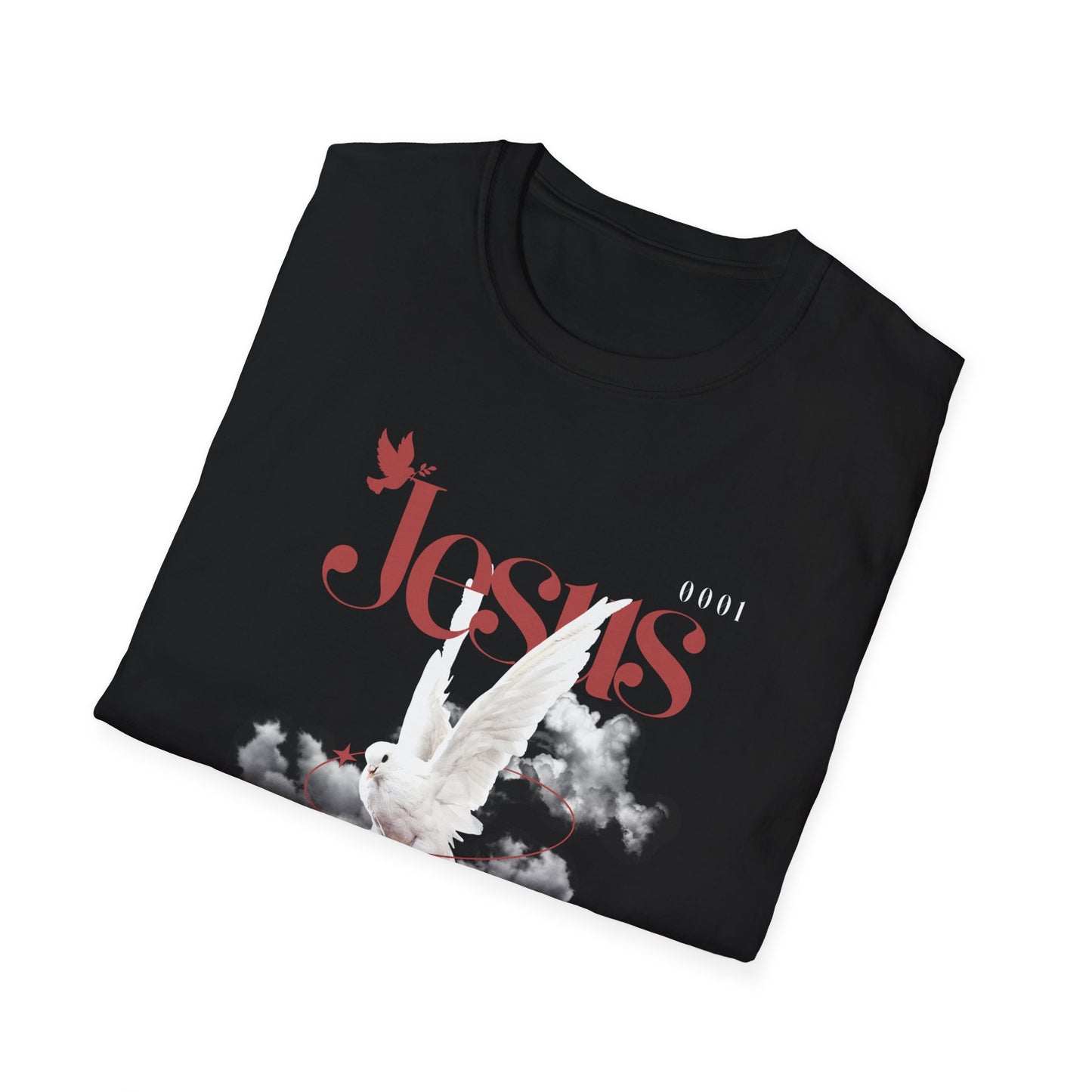 The dove/jesus - front print