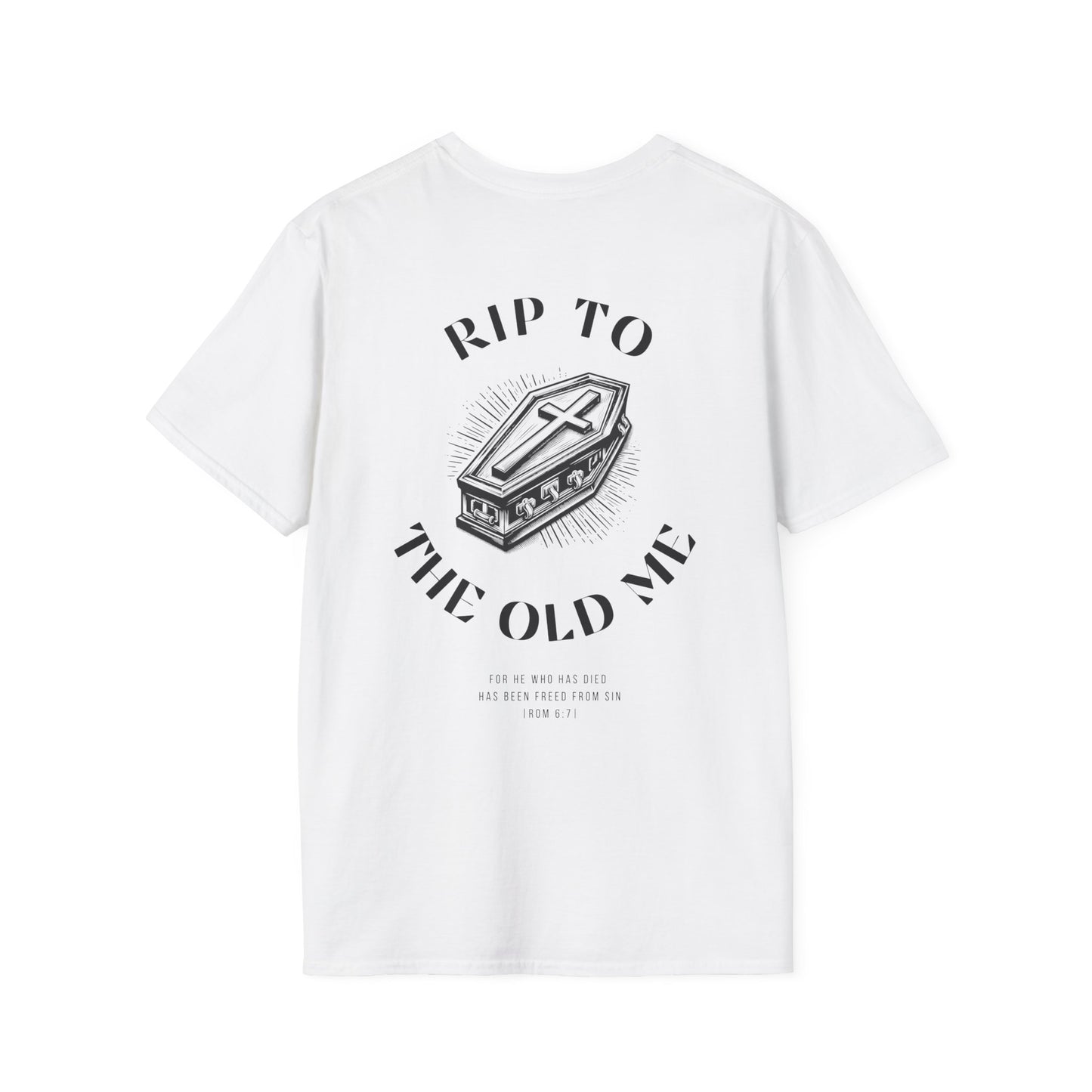 Rip to the old me back print