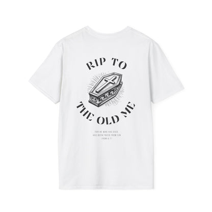 Rip to the old me back print