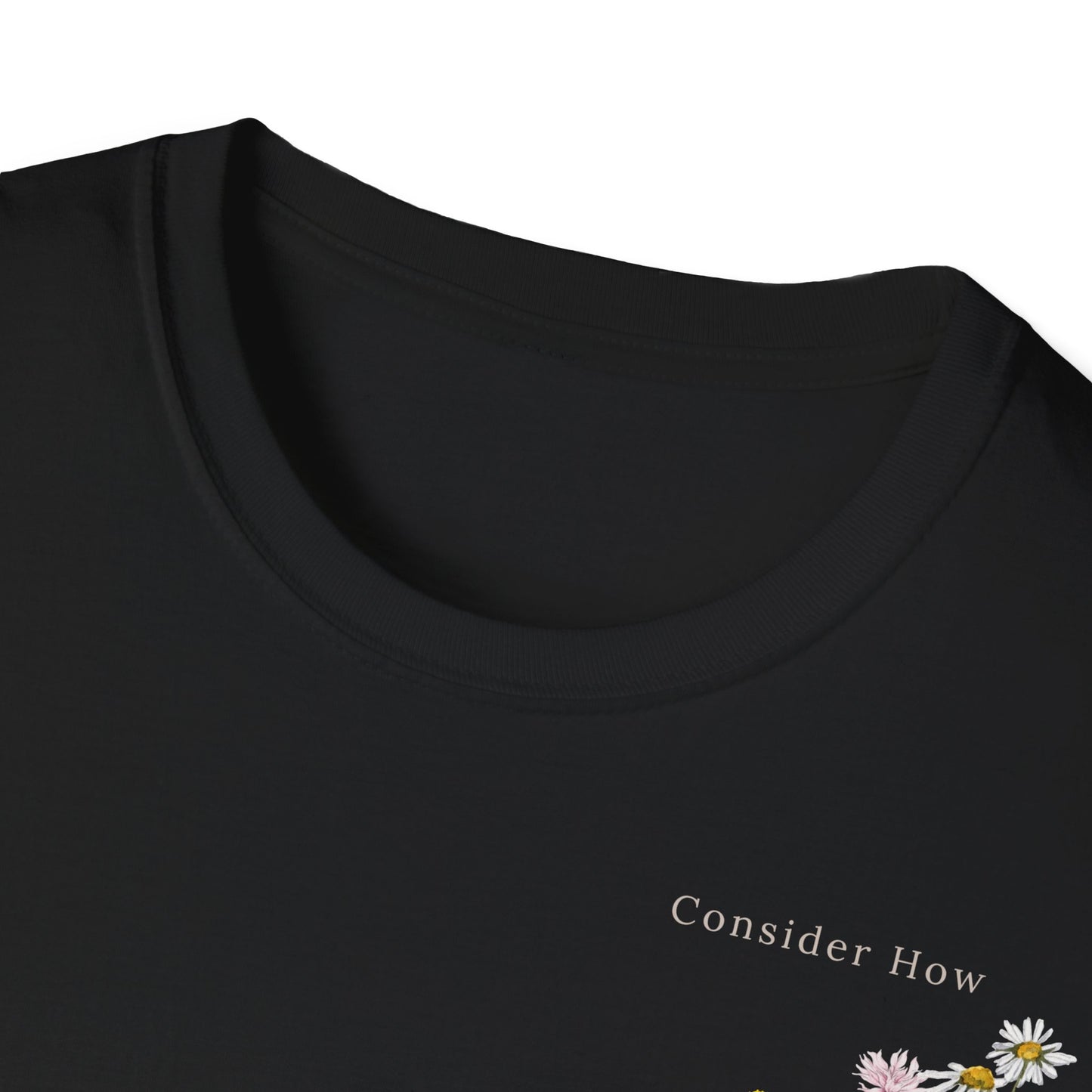 Consider how wildflowers grow - front print
