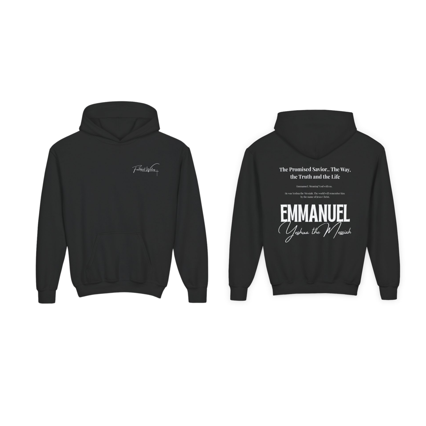 Emmanue back print: "God in us"