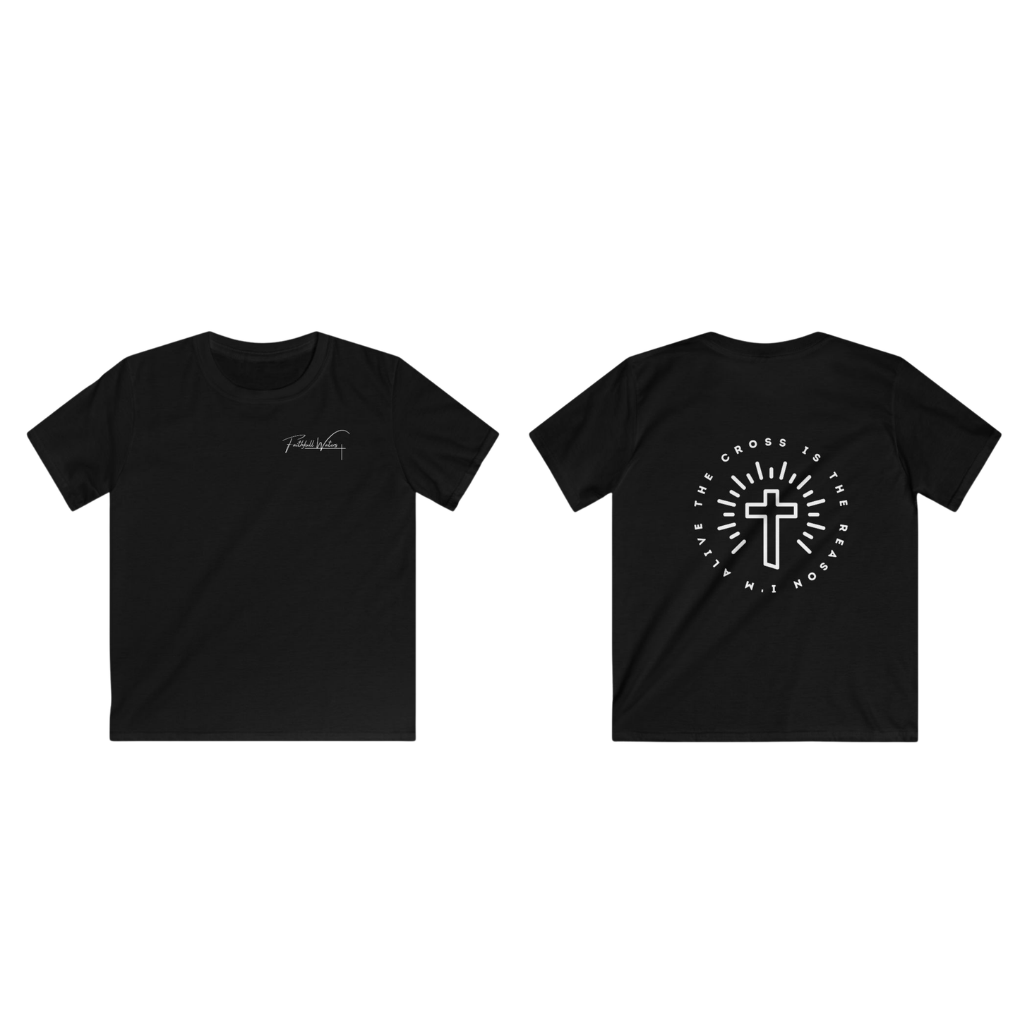 The cross is the reason im alive - KIDS back print