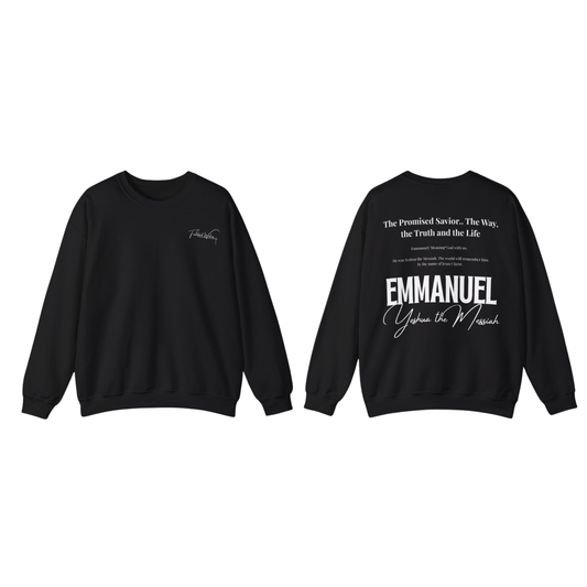 Emmanuel back print; "God in us"