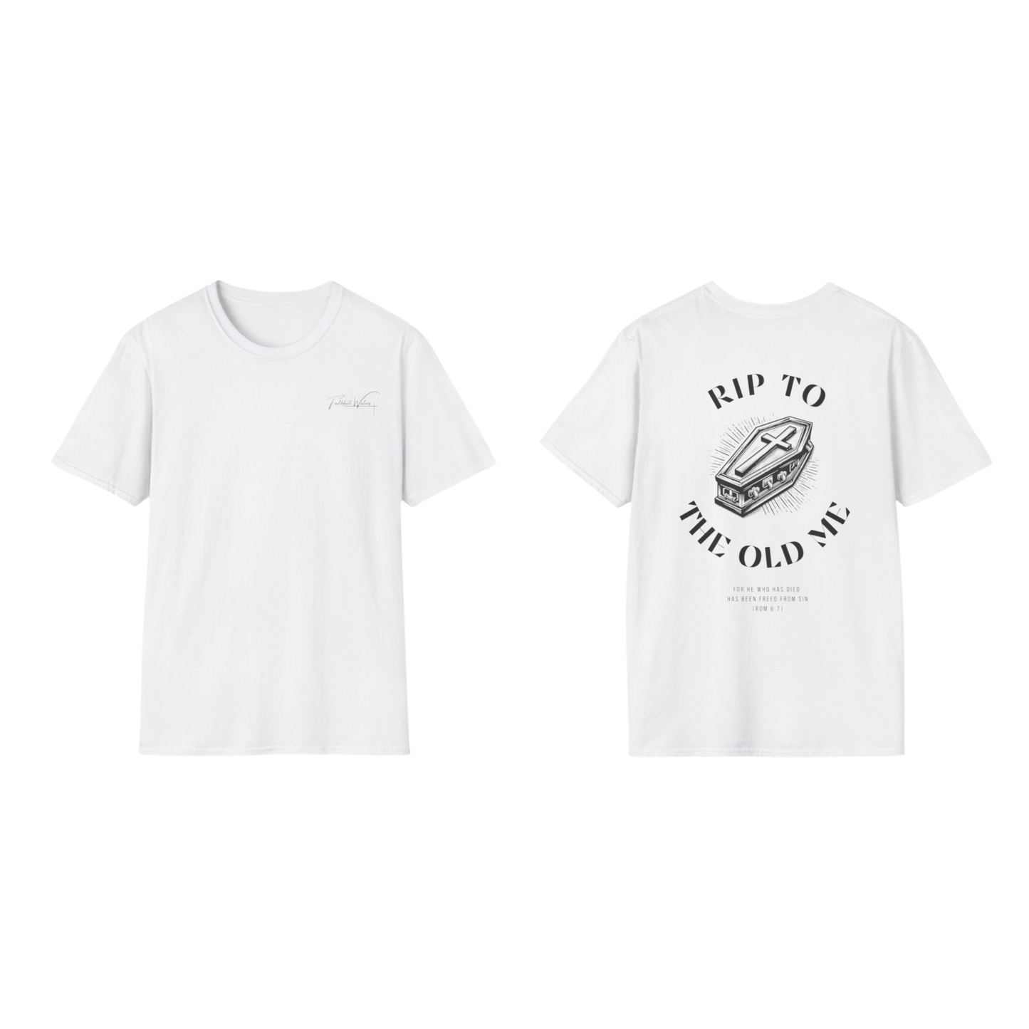 Rip to the old me back print