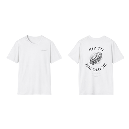 Rip to the old me back print