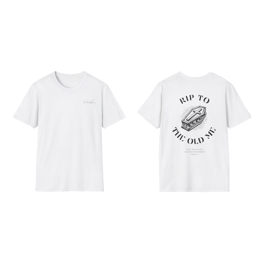 Rip to the old me back print