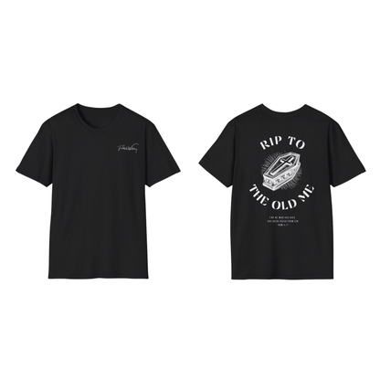 Rip to the old me back print