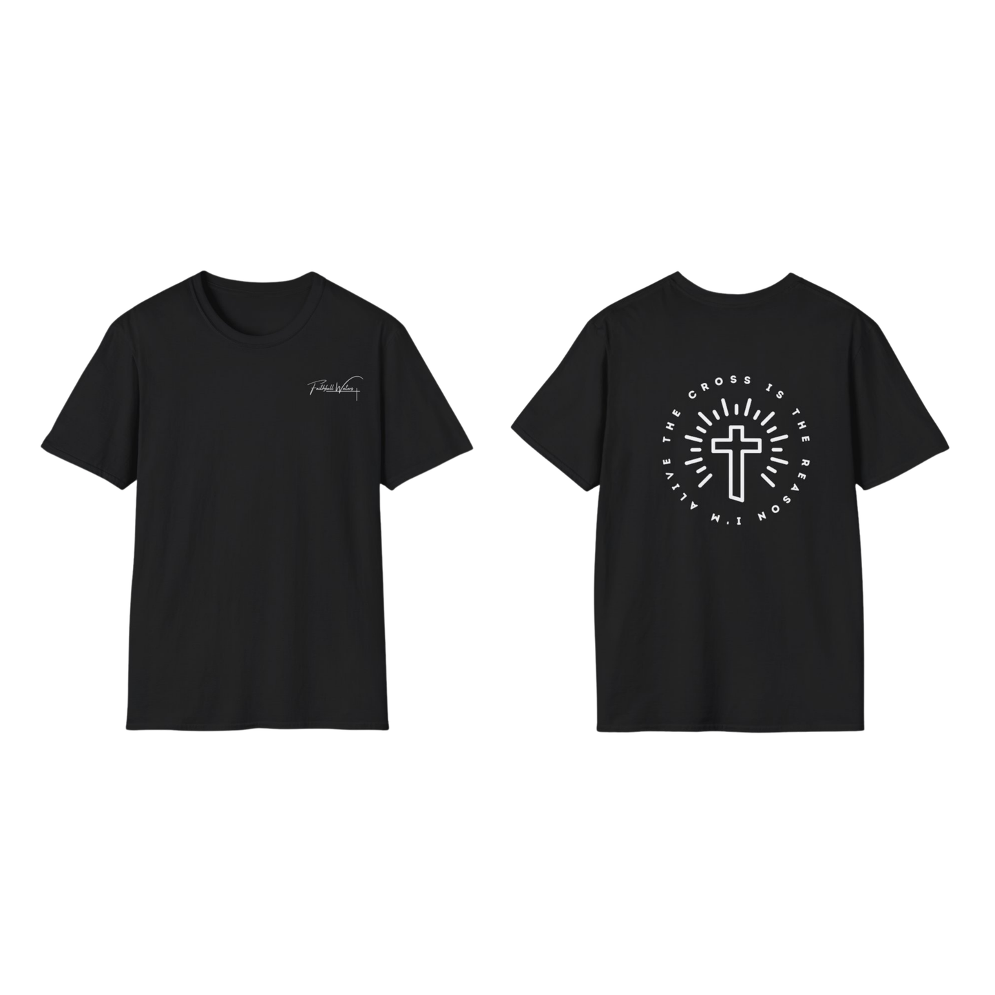 The cross is the reason im alive - back print